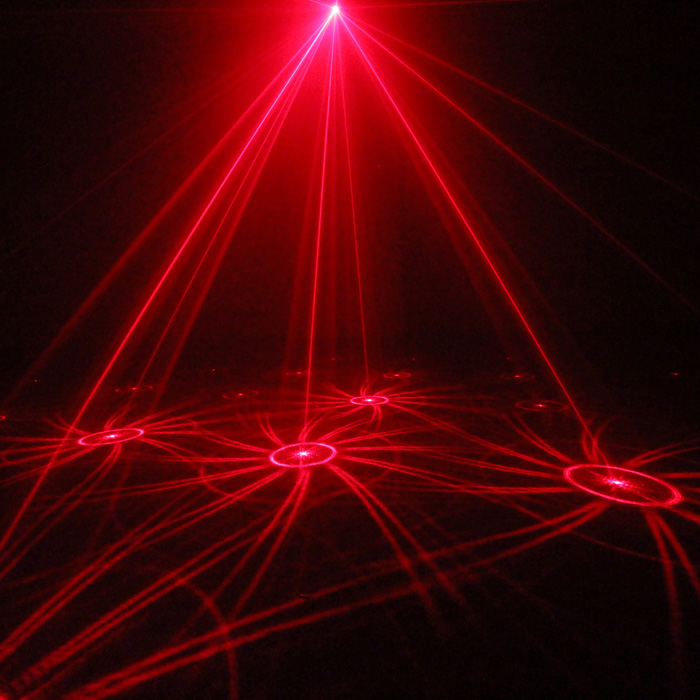 Vioce Control Red Blue Laer Stage Lights 12 Patterns Mini Laser KTV Flash